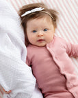 Cotton Muslin Swaddle Blanket - Pink Dot
