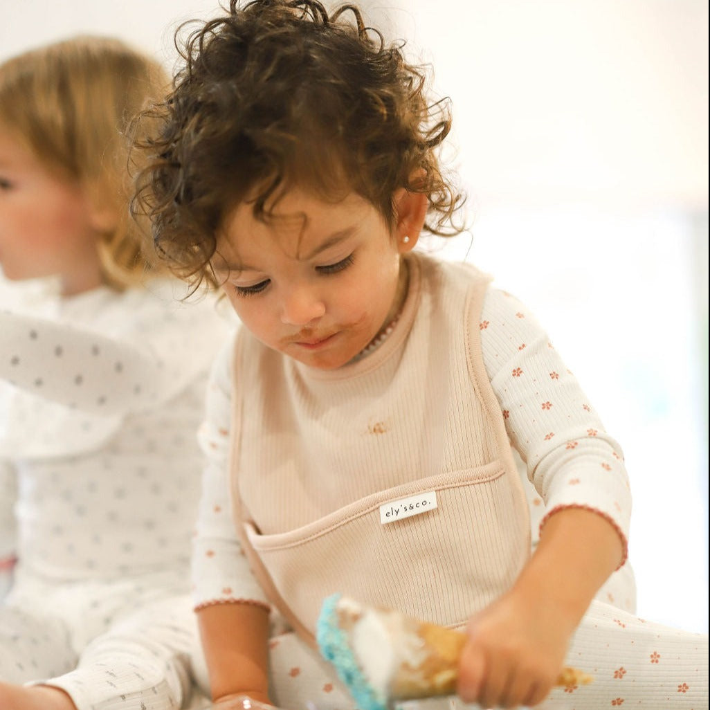 Ribbed Cotton - Solid Ribbed Collection | Toddler Bibs