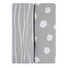 Grey & White Abstract crib sheet set