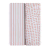 Mauve Stripes & Splash
