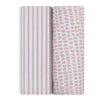 Mauve Pink Stripes & Splash