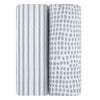 Misty Blue Stripes & Splash