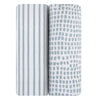 Misty Blue Stripes & Splash