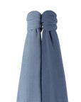 2 Pack Cotton Muslin Swaddle Blanket - Lush Blue
