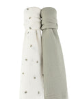2 Pack Cotton Muslin Swaddle Blanket - Sage Pear