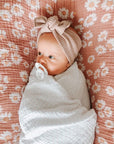 Cotton Muslin Swaddle Blanket - Pink Dot