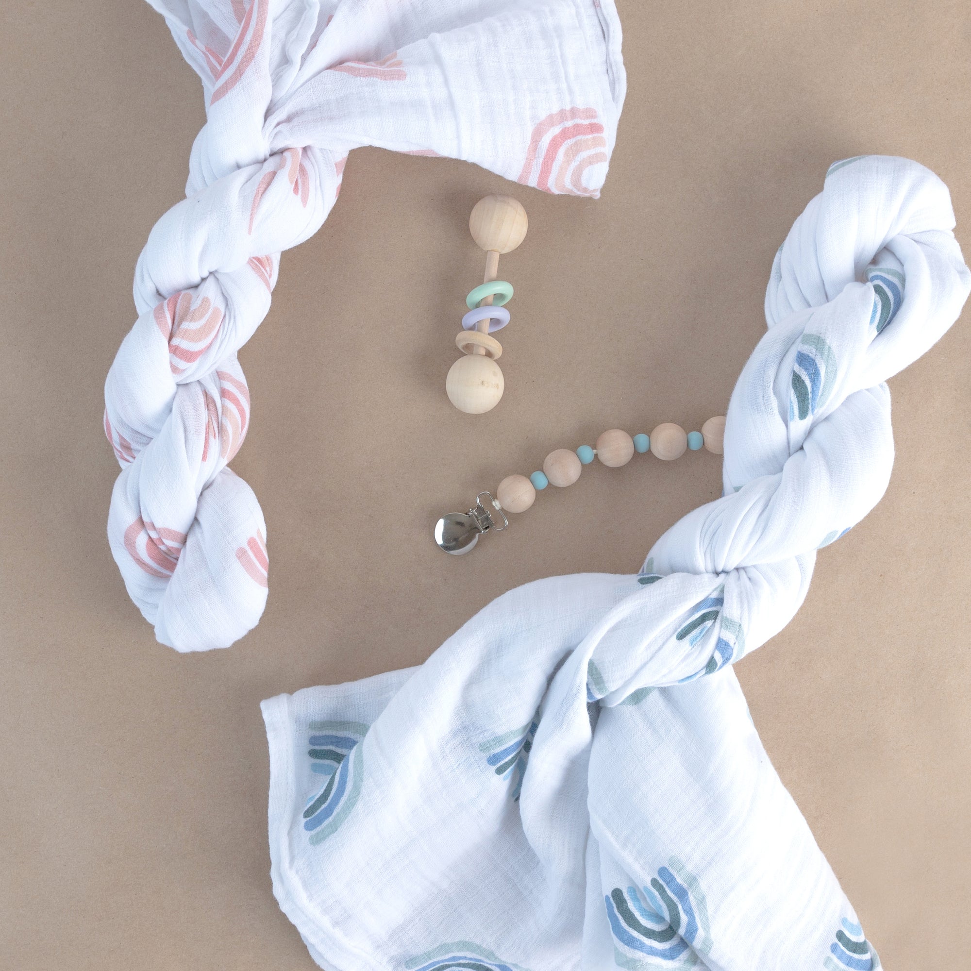 2 Pack Cotton Muslin Swaddle Blanket