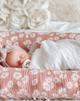 Cotton Muslin Swaddle Blanket - Pink Dot