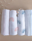 2 Pack Cotton Muslin Swaddle Blanket