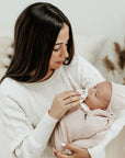 Cotton Muslin Swaddle Blanket - Rosewater