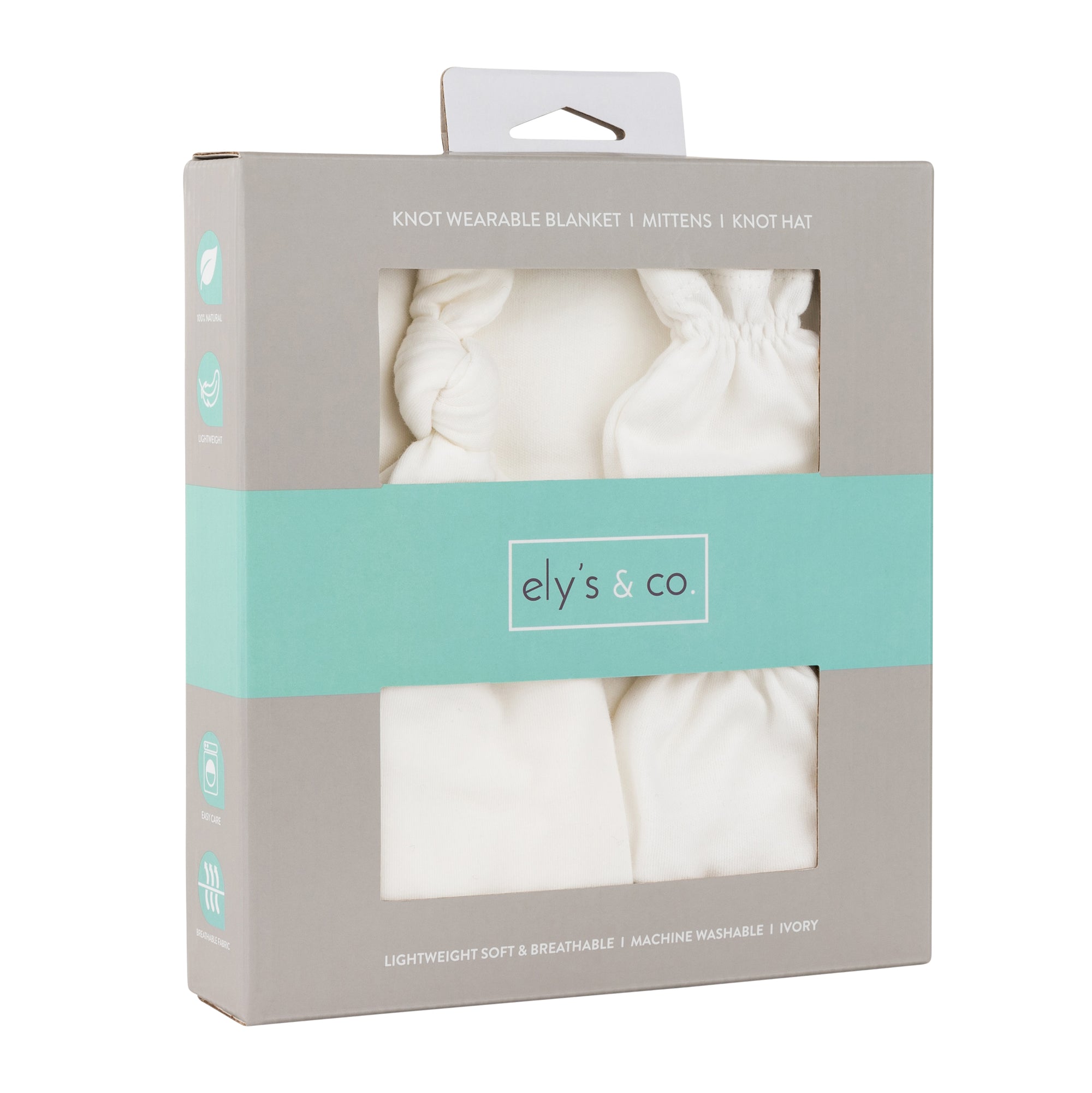 Knot Wearable Blanket, Knot Hat &amp; Mitten Set