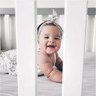 soft Grey & White Abstract crib sheet set