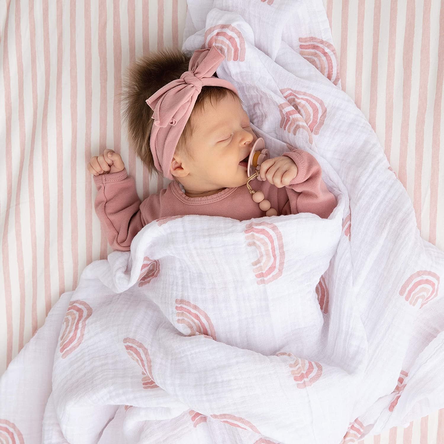 2 Pack Cotton Muslin Swaddle Blanket
