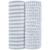 Misty Blue Stripes & Splash