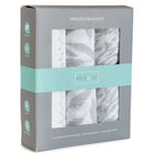 ready-to-gift grey baby swaddles