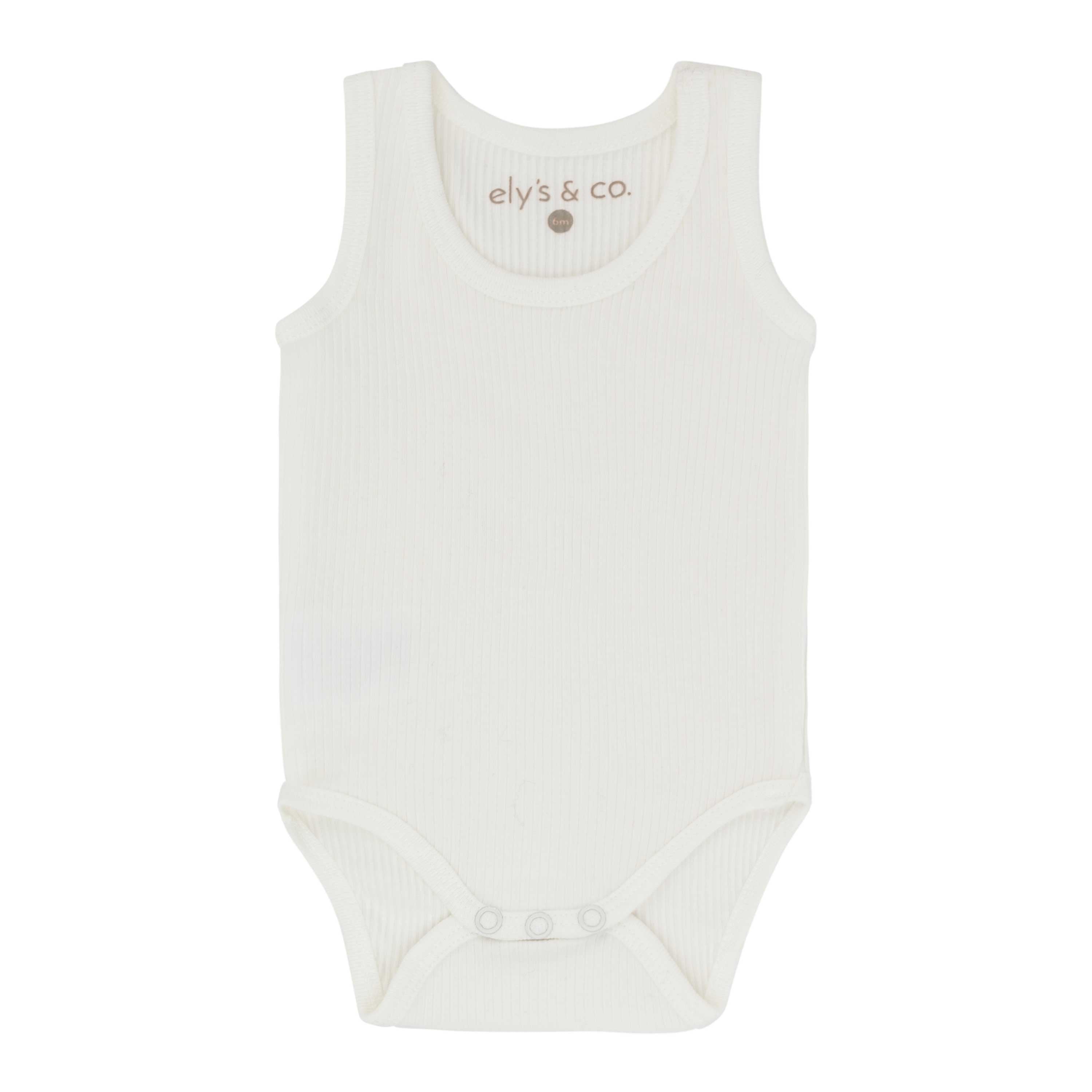 white ribbed sleeveless undershirt